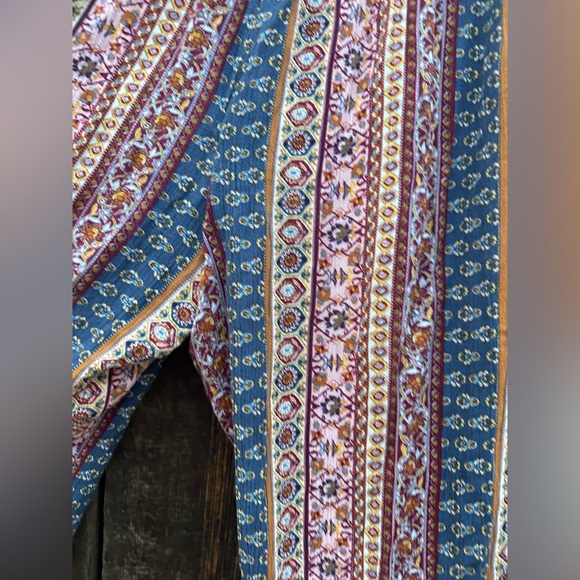 Three Dots Casual Boho Wide Leg Comfy Bohemian Elastic Waist Pants - Picture 13 of 14